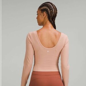 Lululemon Align Long Sleeve Shirt Pink Clay